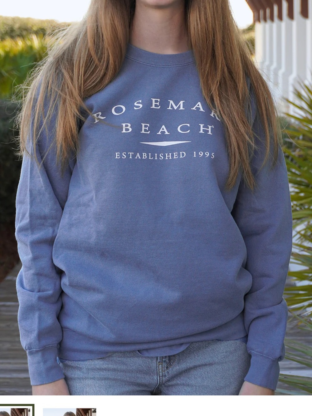 Rosemary Beach Comfort Colors Crewneck Sweatshirt